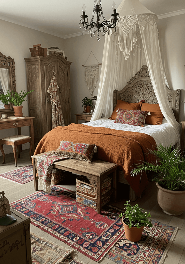 Boho-Vintage Fusion with Textiles