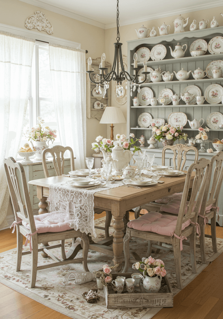 Dreamy Dining Area with a Pastel Color Palette