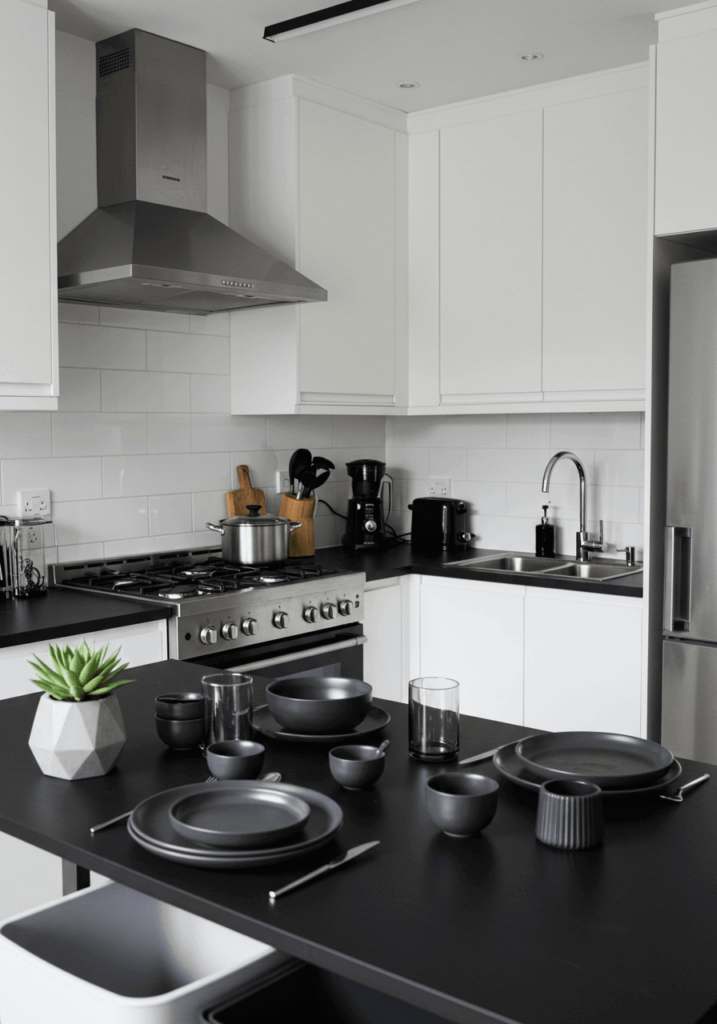 Minimalist Counter with Geometric Plant