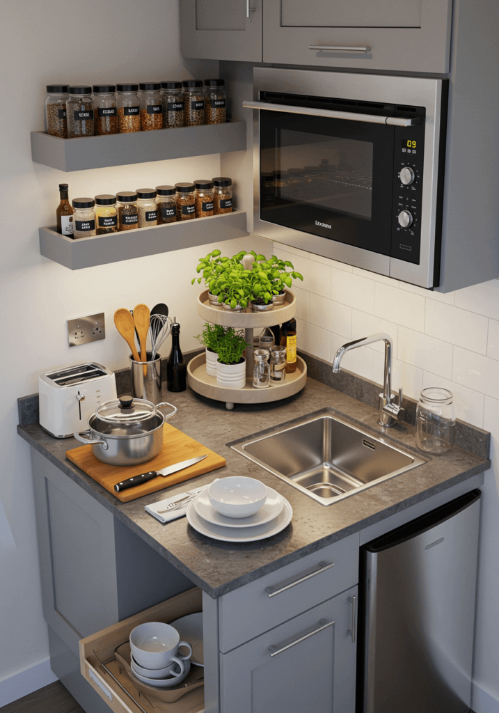 Tiered Tray for Small Counter Spaces